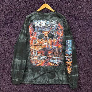 Kiss Kruise: Landlocked In Vegas Tie-Dye L/S Shirt Size 3XL